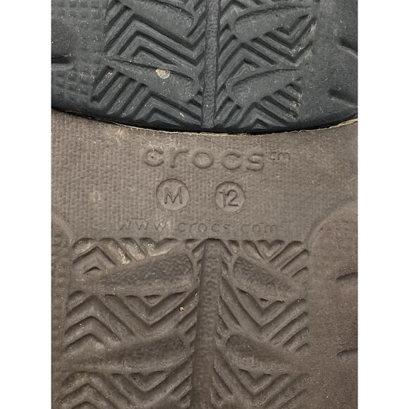 Crocs Brown Leather Slip-On Adjustable Strap Men\'s Sandals Size 12 main image 8